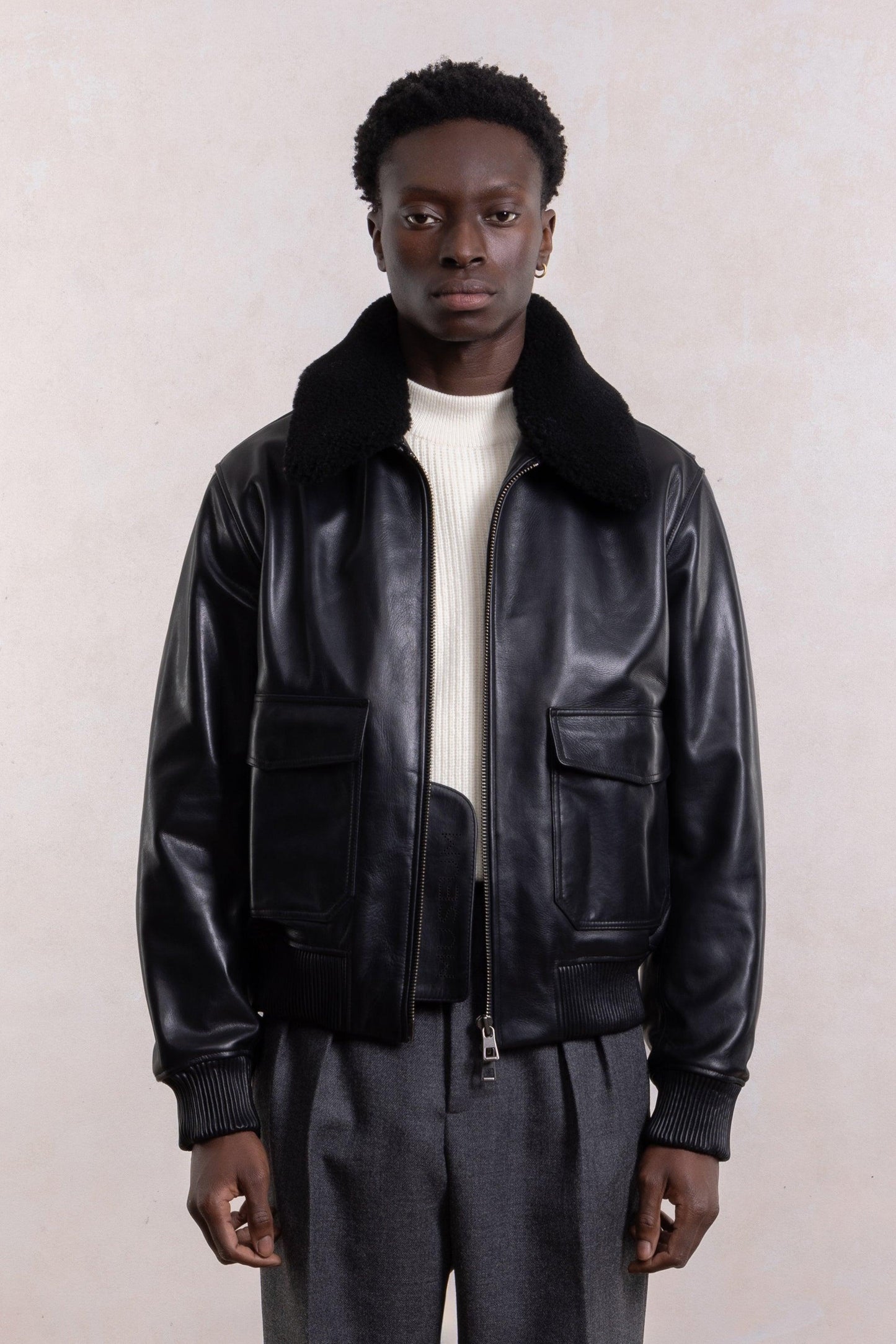 Flight Jacket - Brown Leather