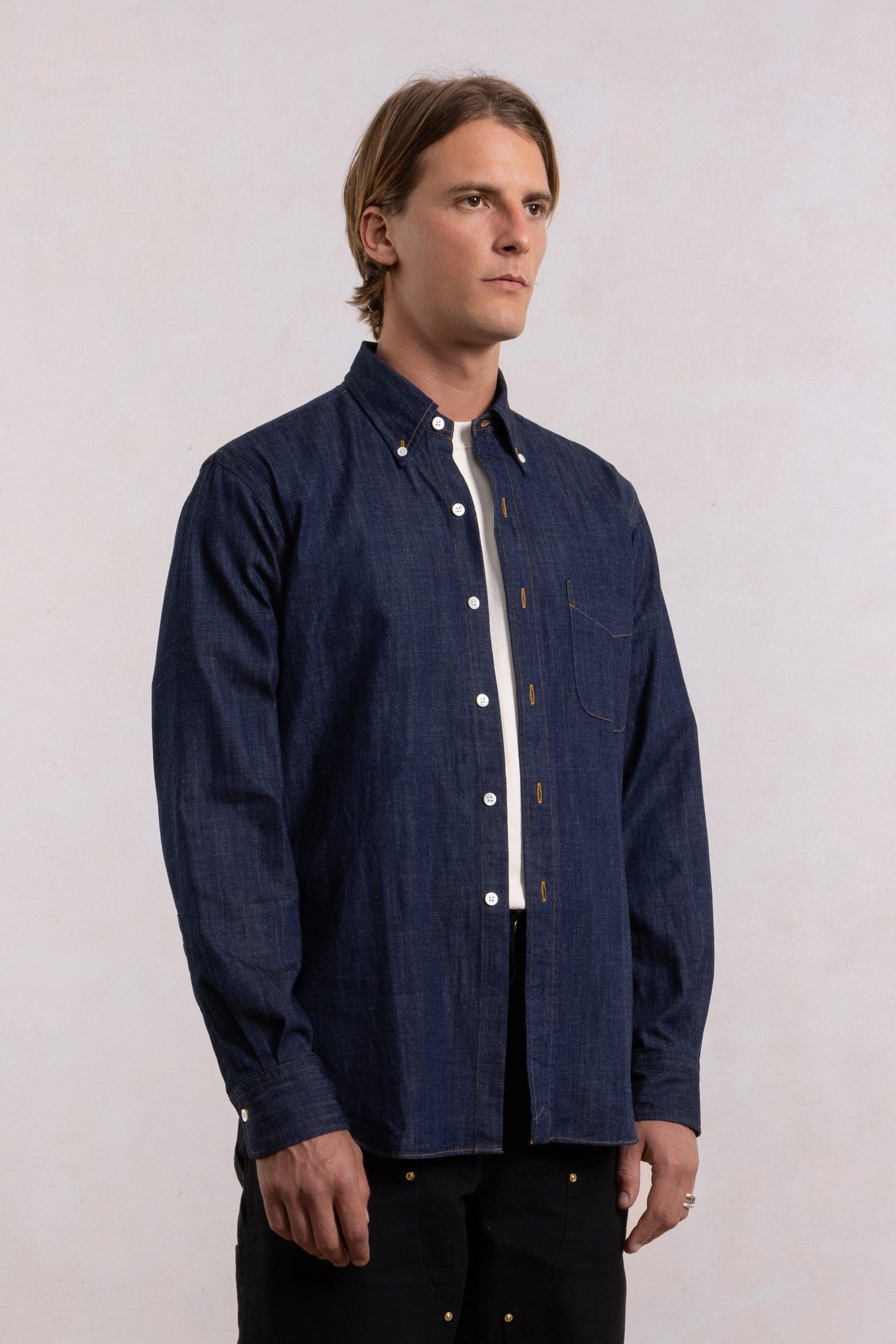 'Vintage Ivy' Shirt - Raw denim