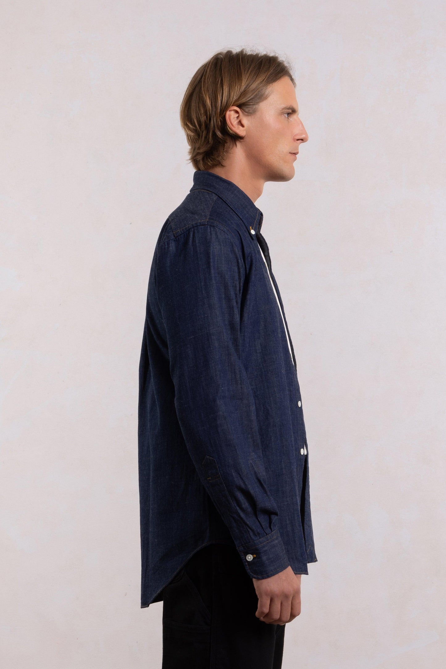 'Vintage Ivy' Shirt - Raw denim