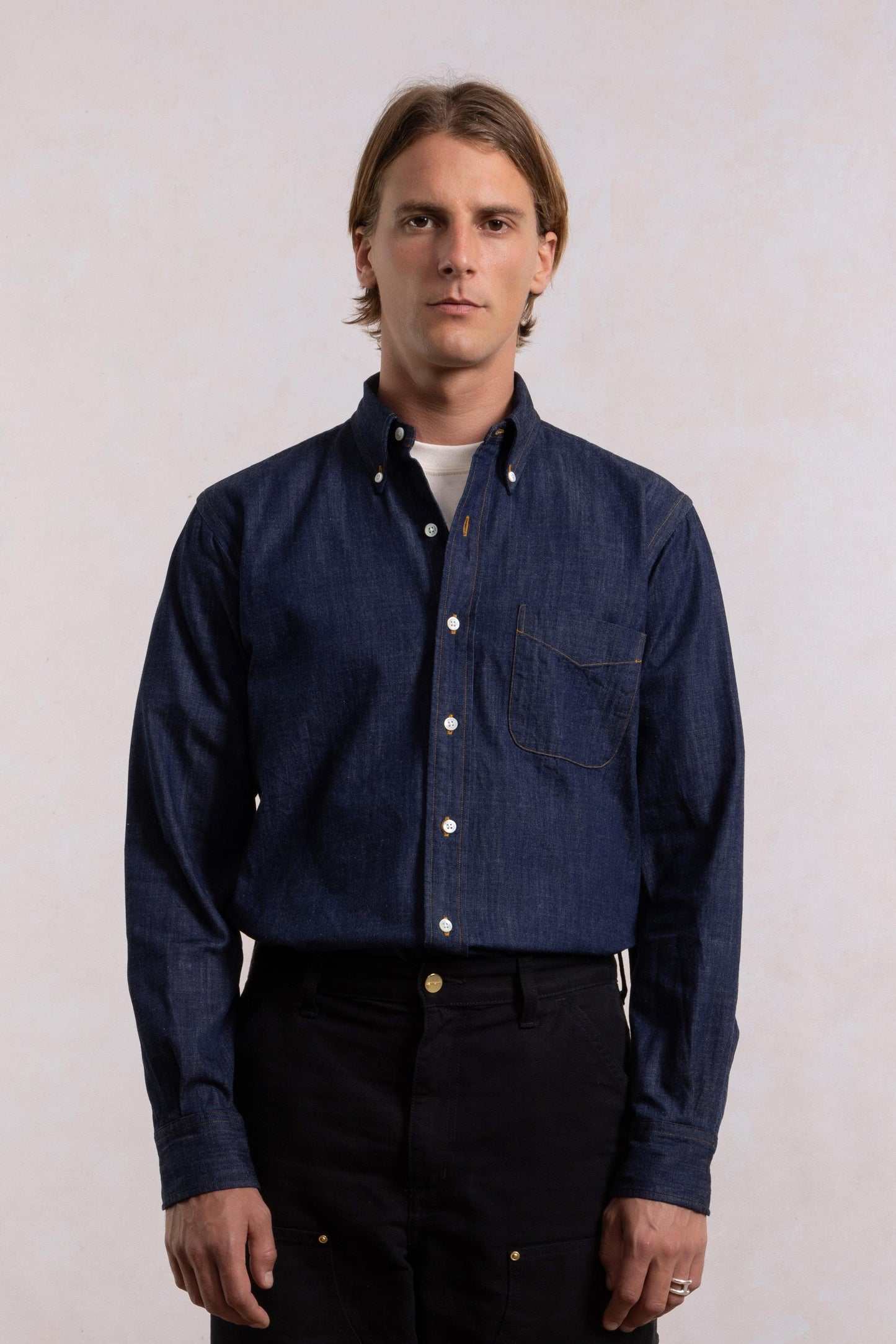 'Vintage Ivy' Shirt - Raw denim