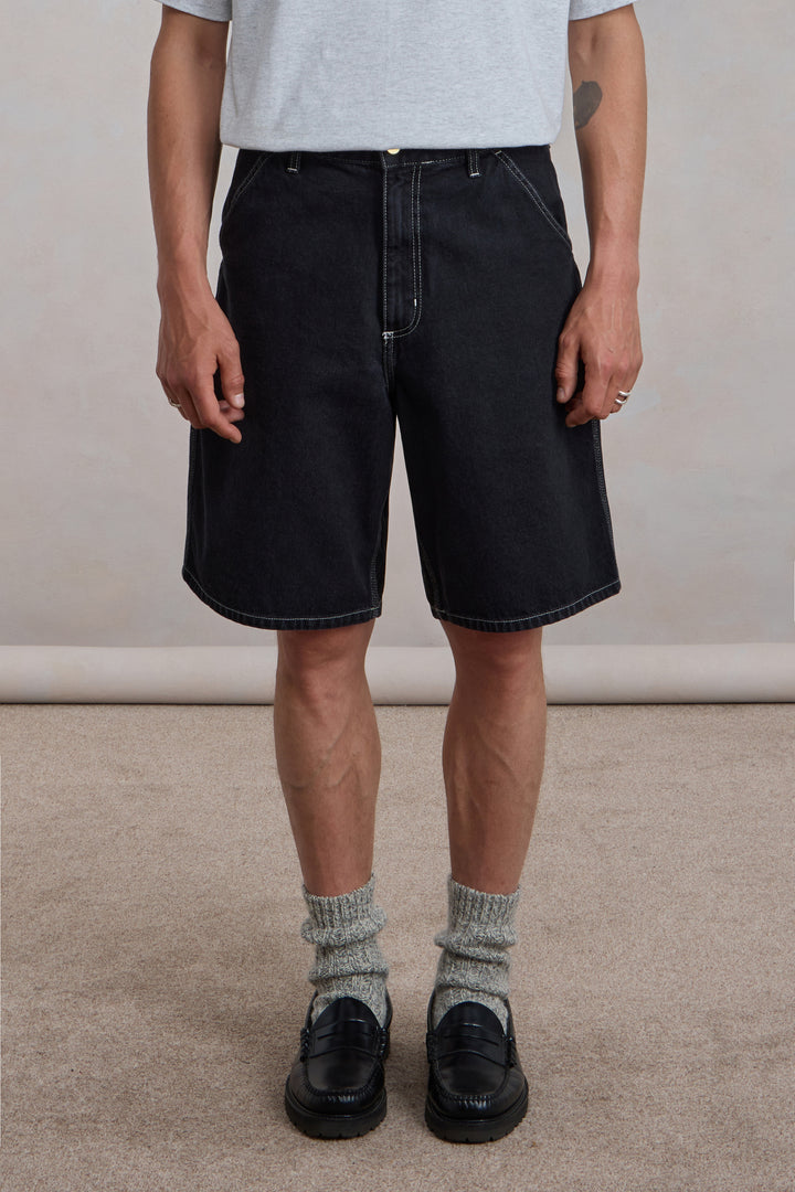 Simple Short - Black stone washed