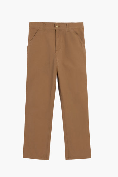 CARHARTT WIP - Single Knee Pant Dearborn Canvas Hamilton Brown