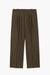 Pantalon French Military - Flanelle de laine vierge épaisse Vert Foncé Chiné