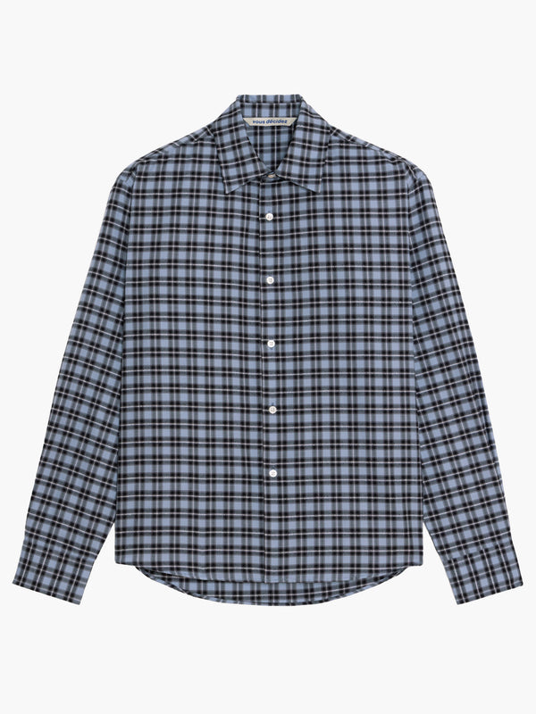 Find shirt - Carreaux Bleu Marine/Blanc