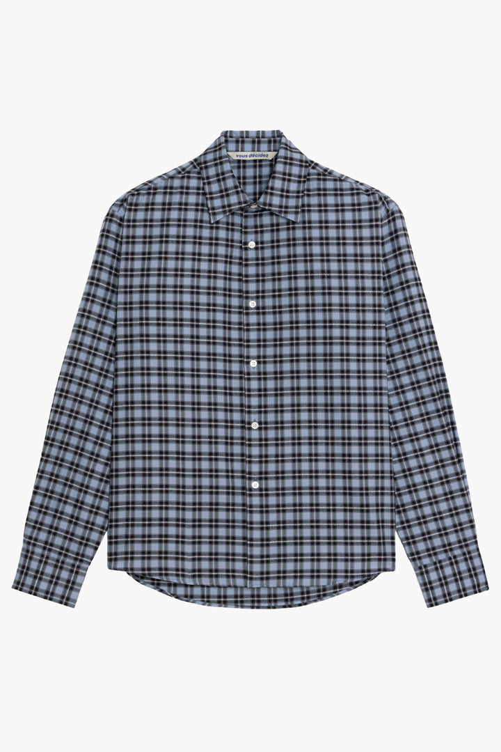 Find shirt - Carreaux Bleu Marine/Blanc