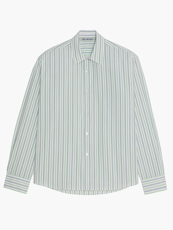 Find shirt - Rayée Vert/Blanc