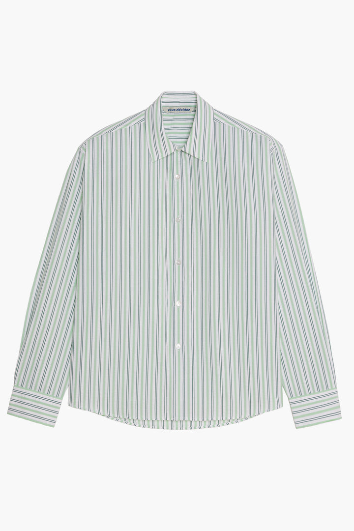 Find shirt - Rayée Vert/Blanc