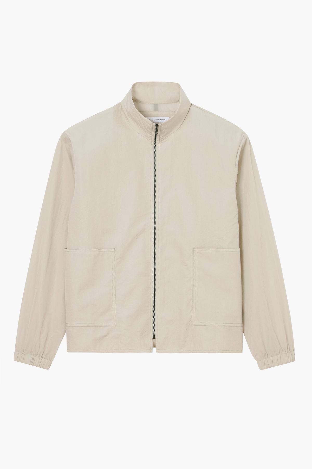 Training Zip Jacket - Off White Nylon