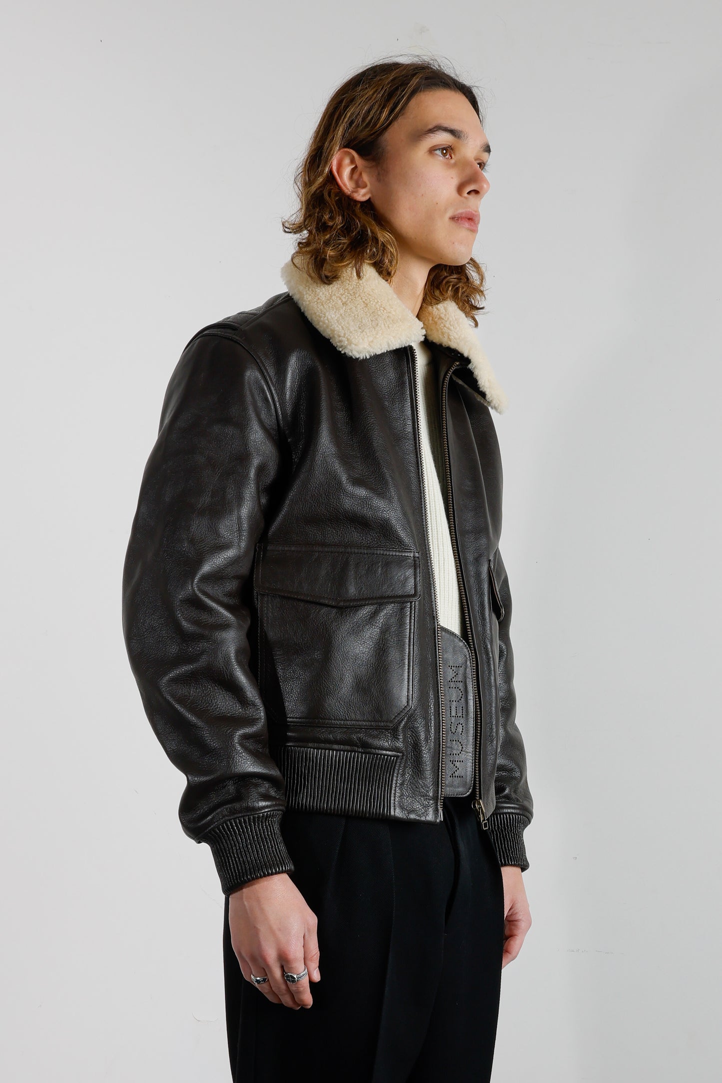 Flight Jacket - Brown Leather