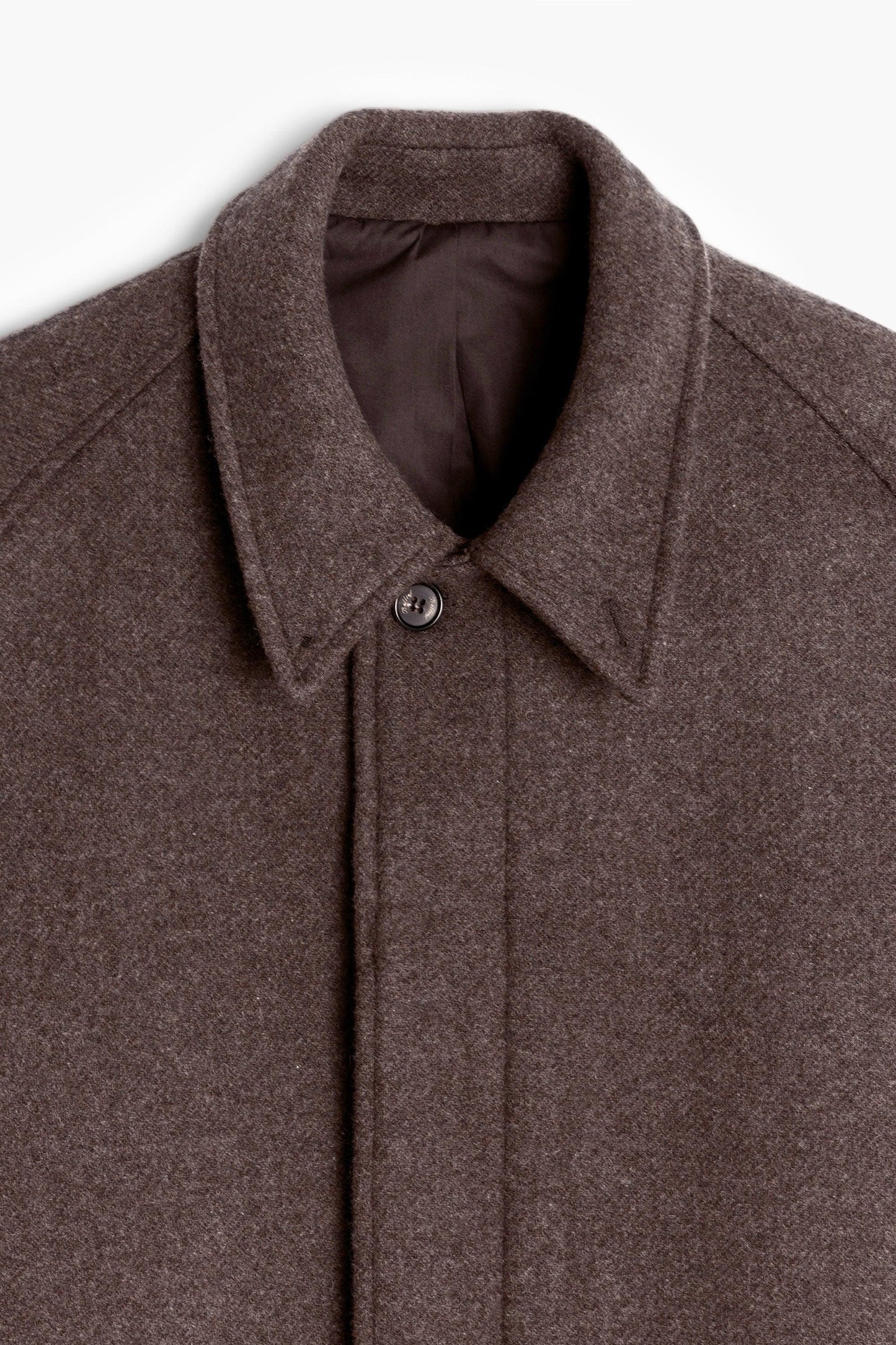 Manteau Balmacaan en laine - Brown