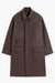 Manteau Balmacaan en laine - Brown