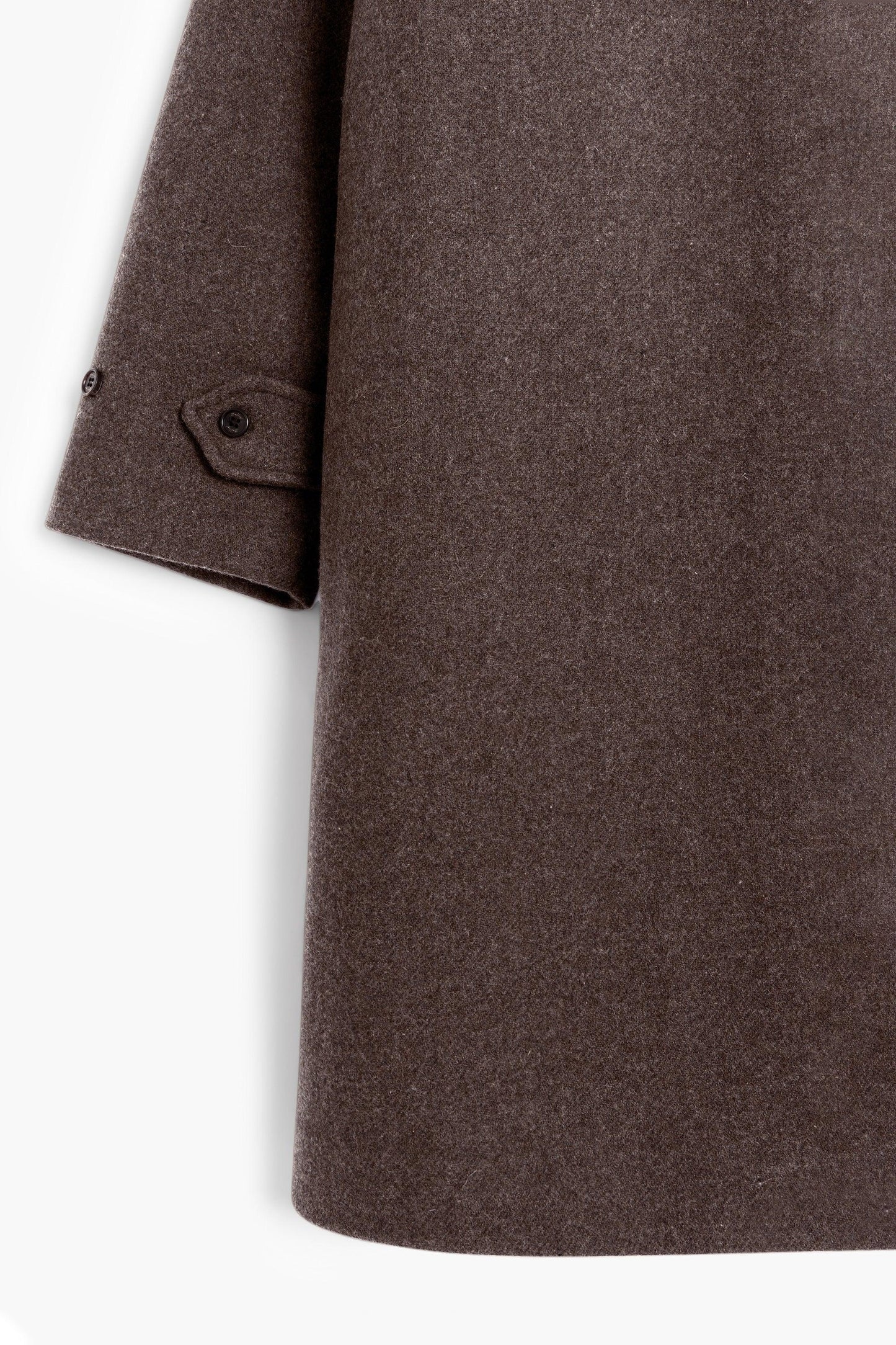 Manteau Balmacaan en laine - Brown