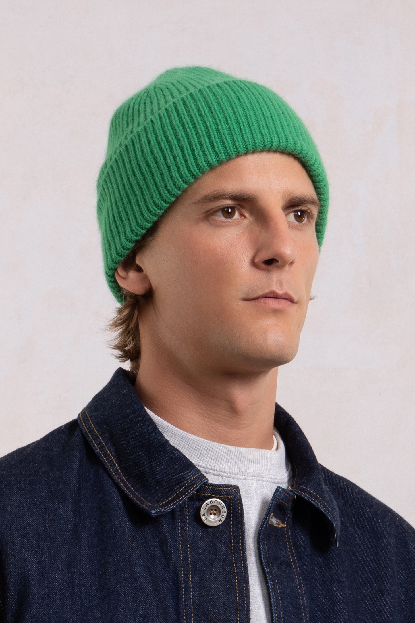 Wool Beanie - Green