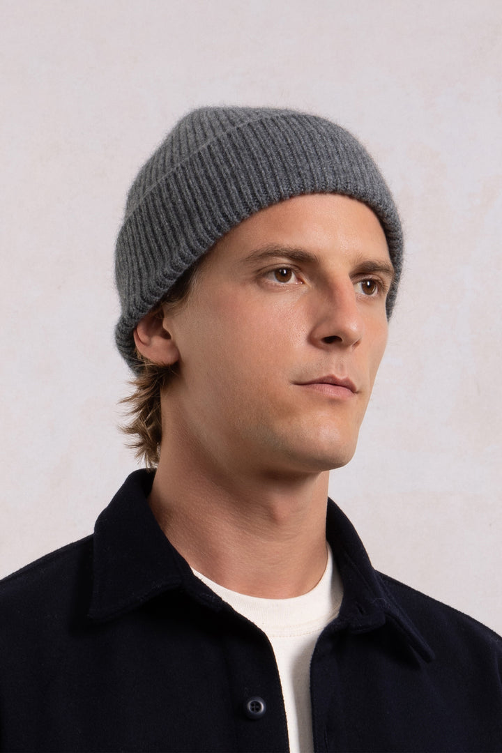 Wool Beanie - Gray