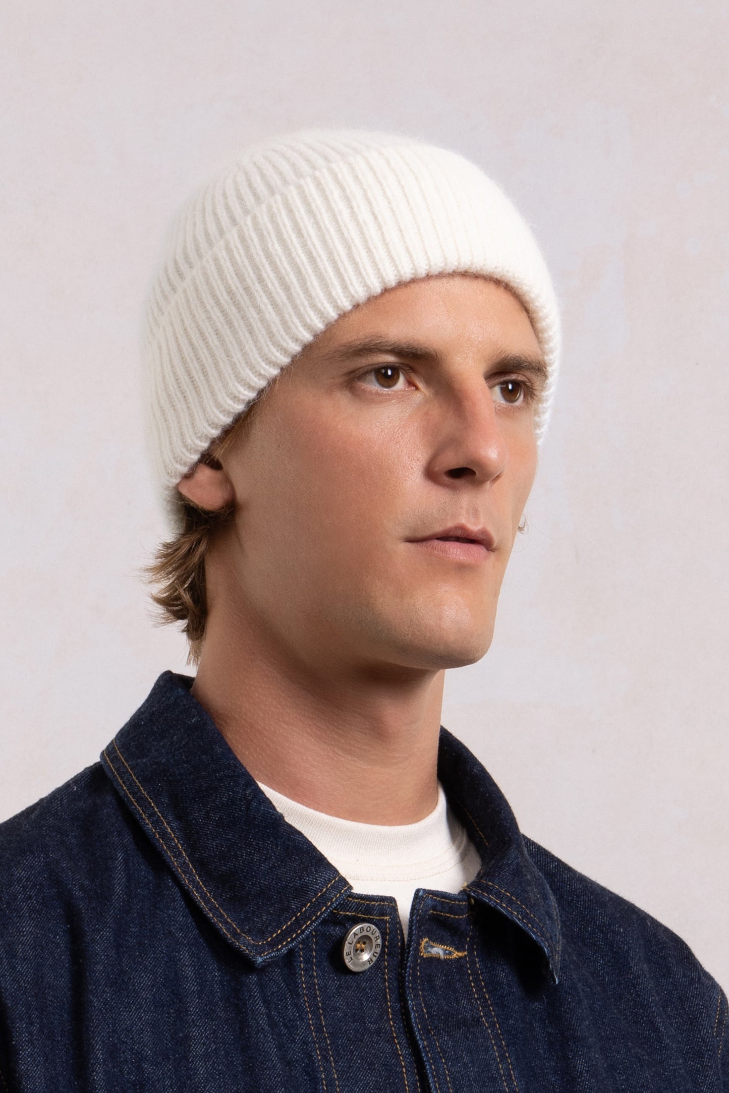 Wool Beanie - White