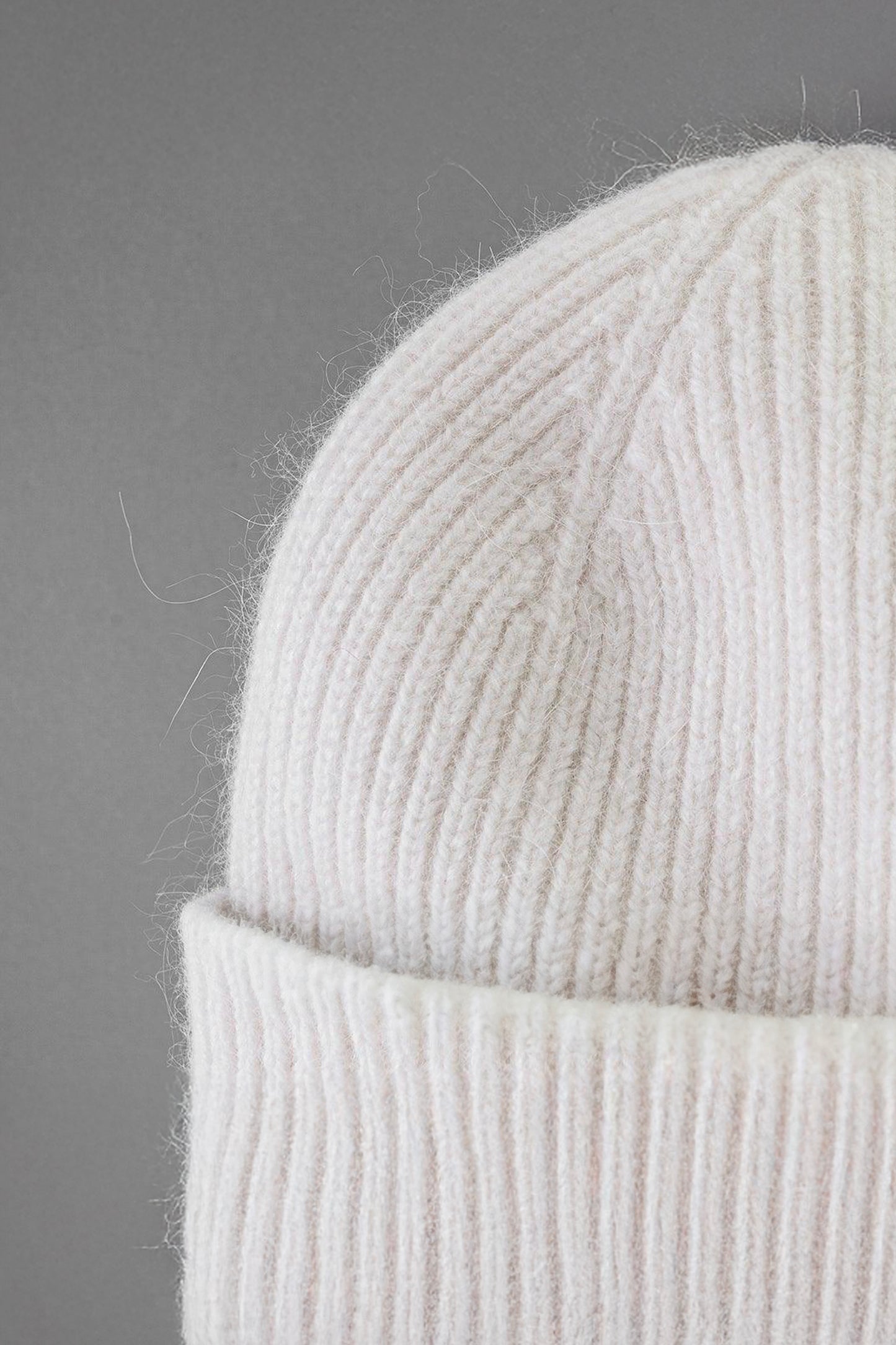 Wool Beanie - White