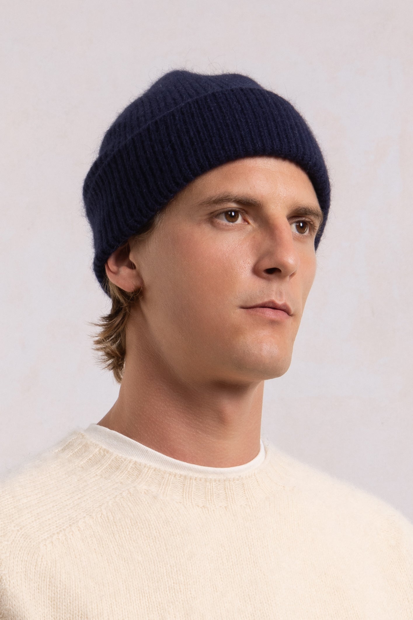 Wool Beanie - Navy