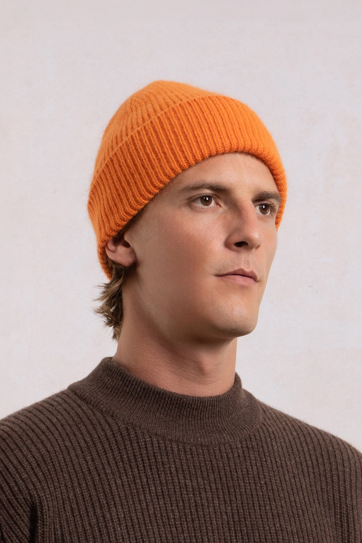 Bonnet en laine - Orange