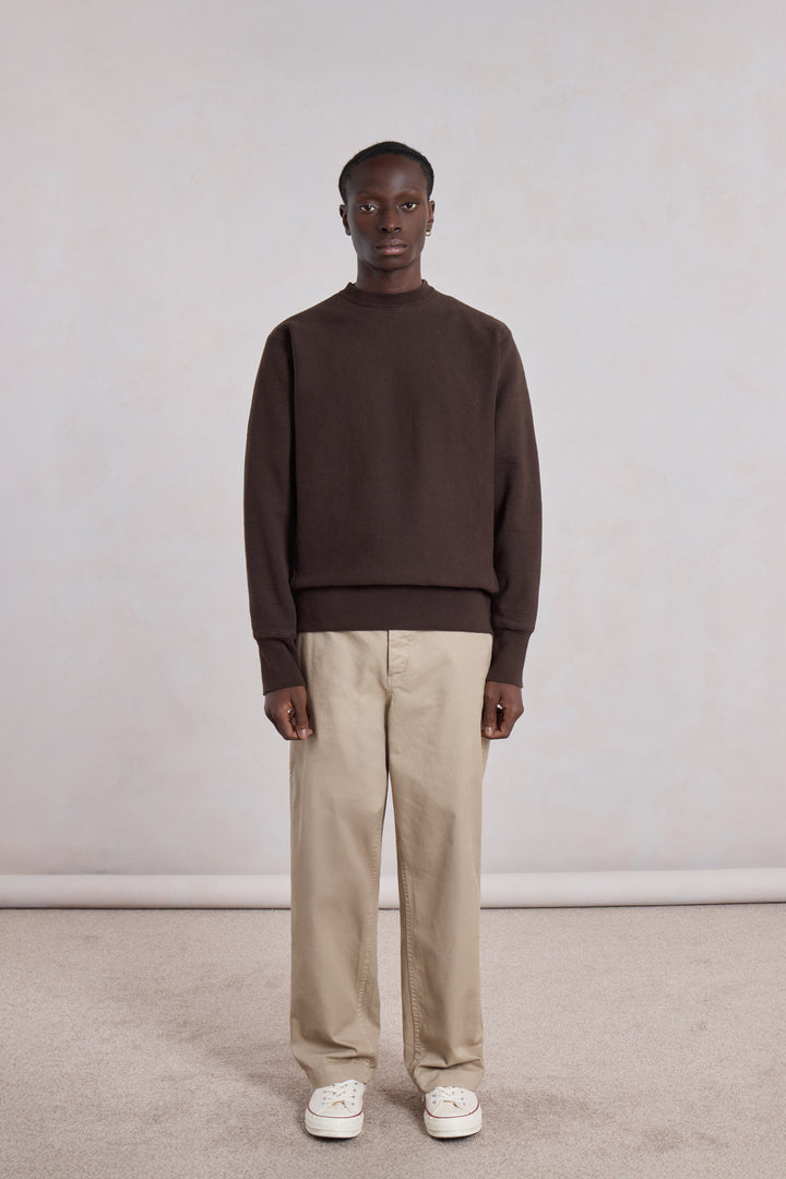 Sweatshirt Crewneck Max-weight - Marron