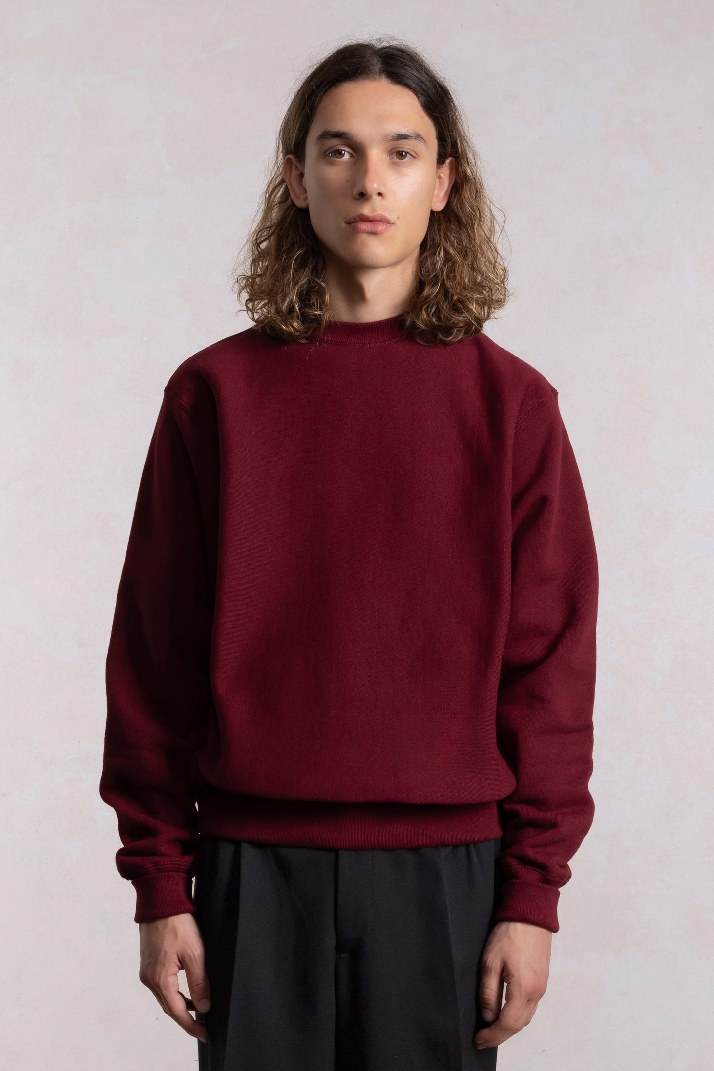 Sweatshirt Crewneck Max-weight - Bordeaux