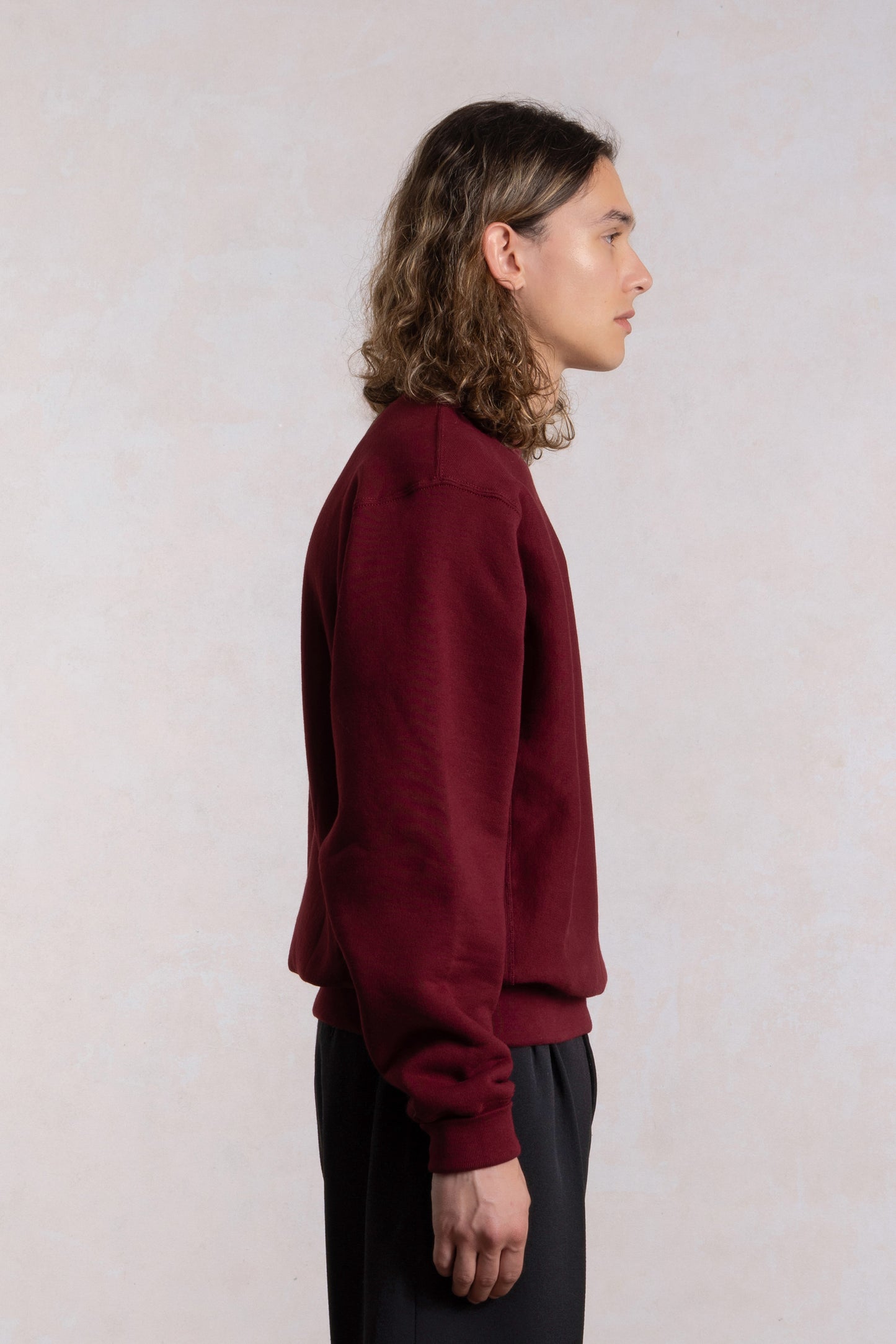 Sweatshirt Crewneck Max-weight - Bordeaux