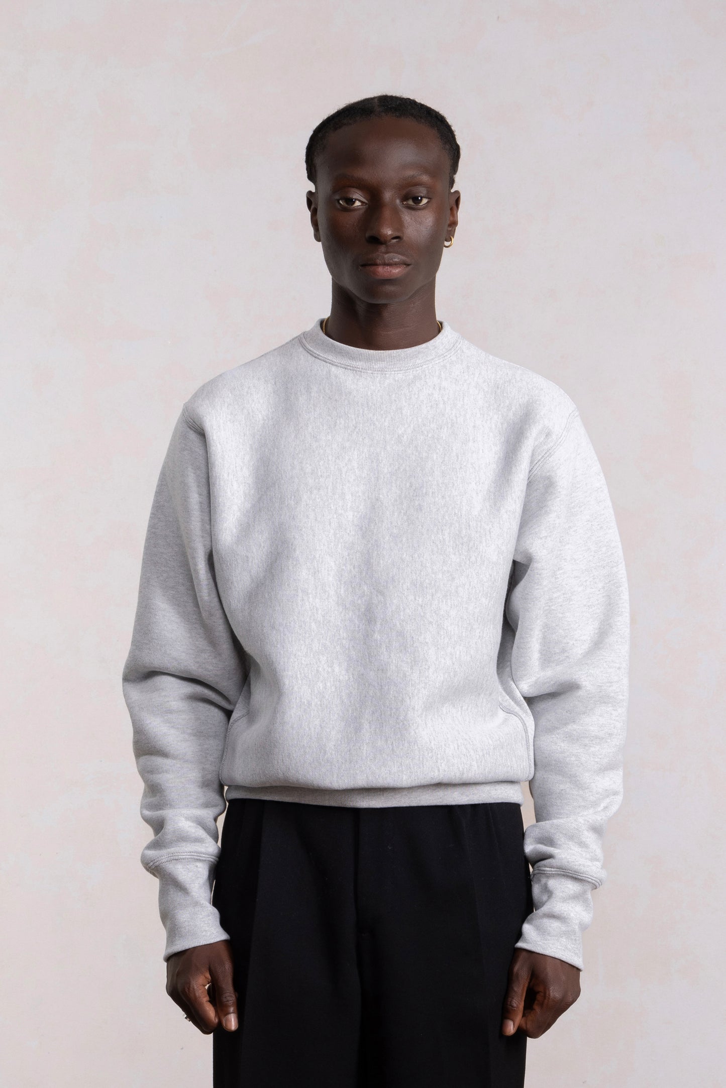 Sweatshirt Crewneck Max-weight - Gris Chiné