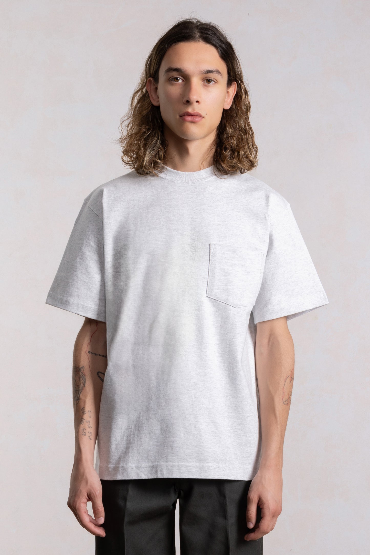 Max-weight Pocket T-shirt - Heather Gray