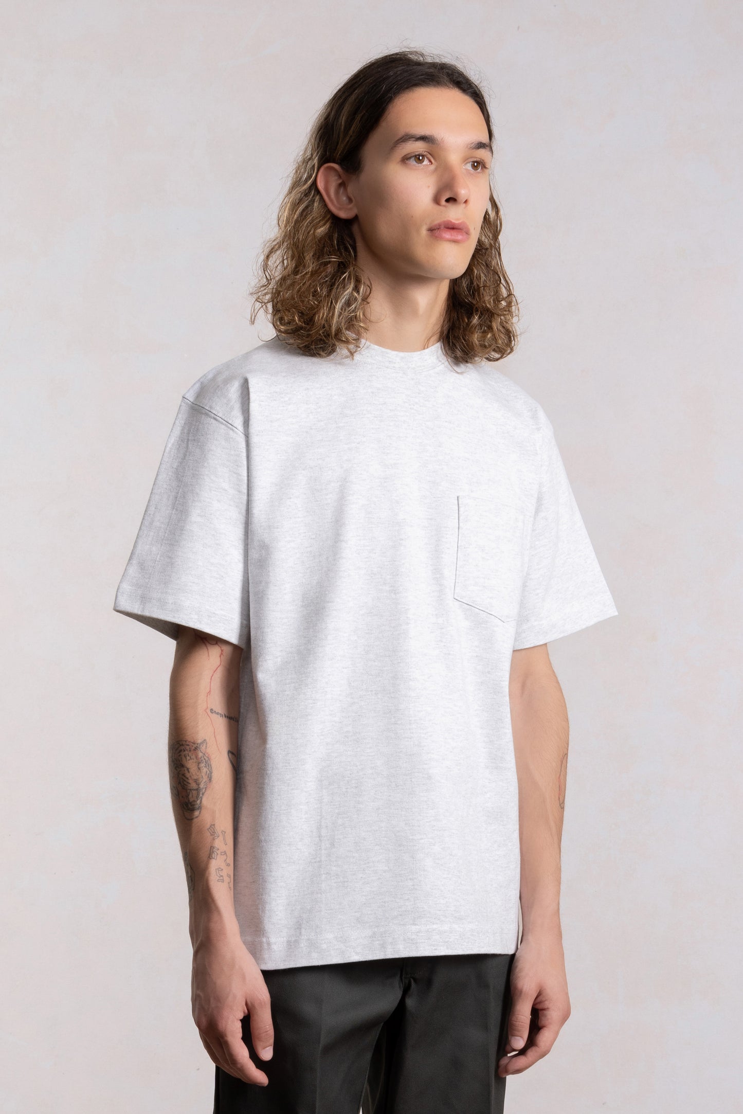 Max-weight Pocket T-shirt - Heather Gray