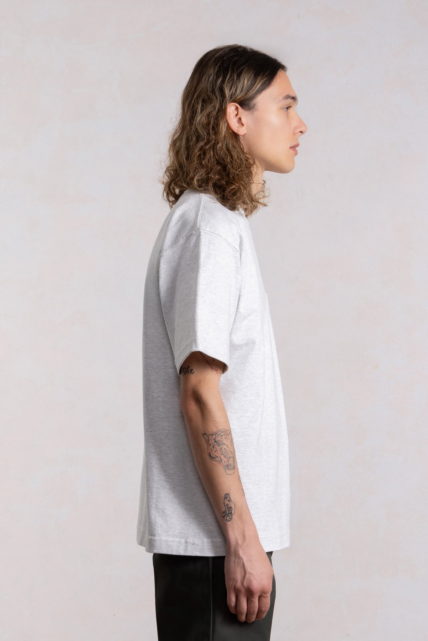 Max-weight Pocket T-shirt - Heather Gray