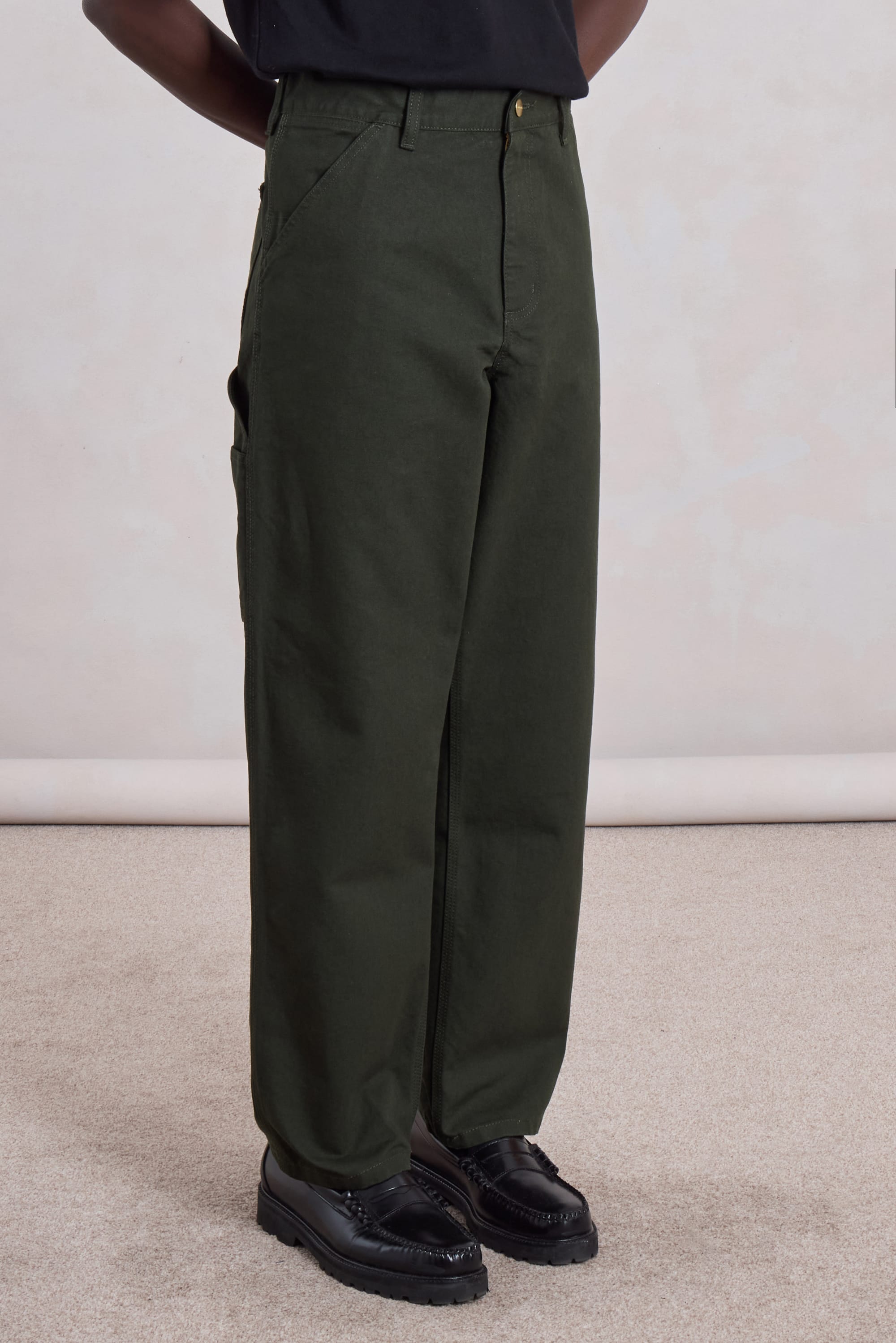 CARHARTT WIP - Single Knee Pant Dearborn Canvas Olive – suuupply