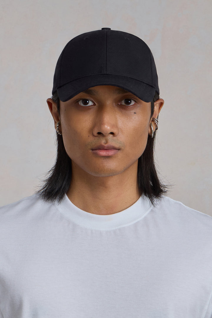 Casquette '6 panel' - Coton Noir