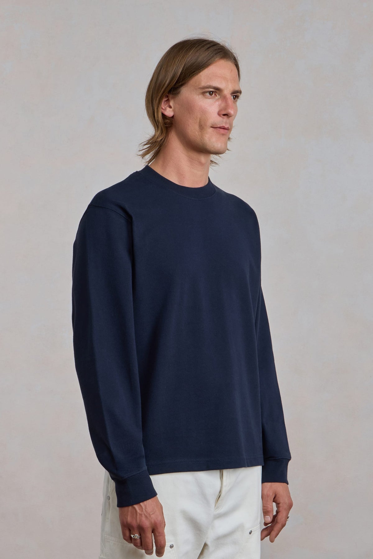 T-shirt 'Chuuunky Tee' Manches Longues - Bleu Marine