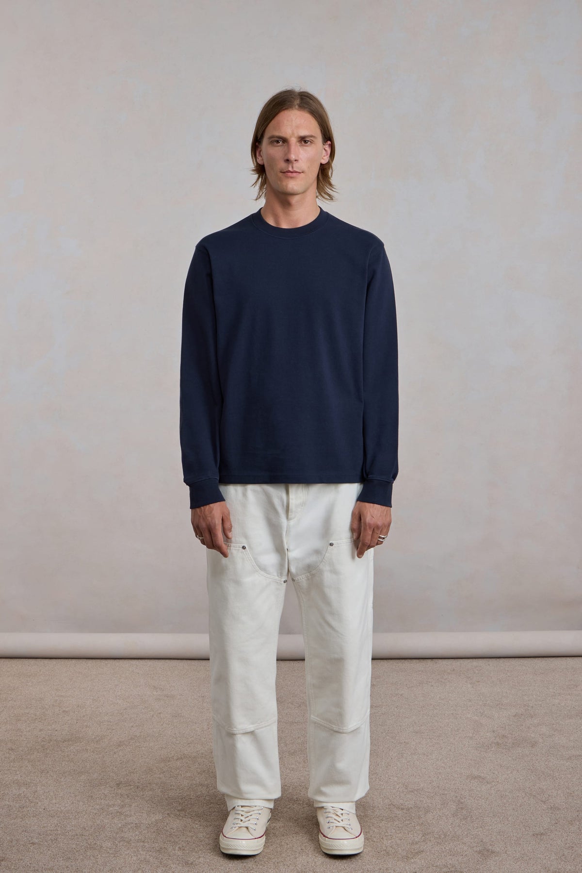T-shirt 'Chuuunky Tee' Manches Longues - Bleu Marine