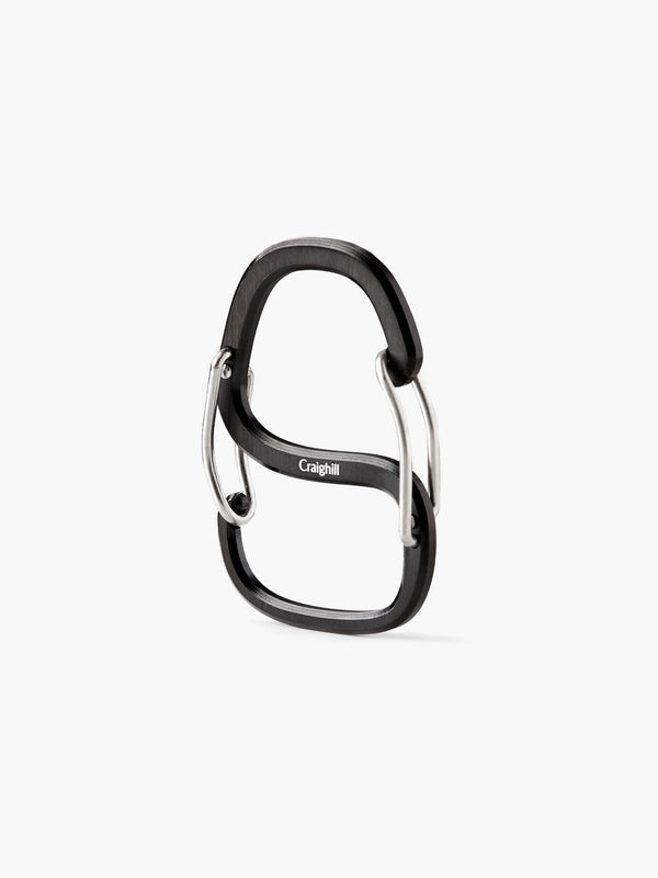Porte-clés Acier Inoxydable Noir - Coachwhip Carabiner