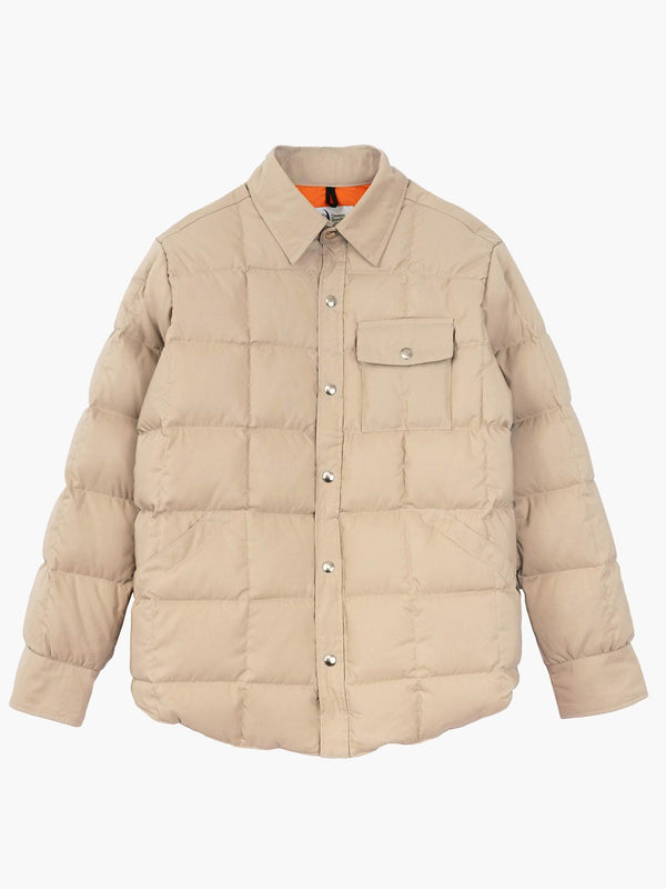 Doudoune surchemise - Beige/Orange