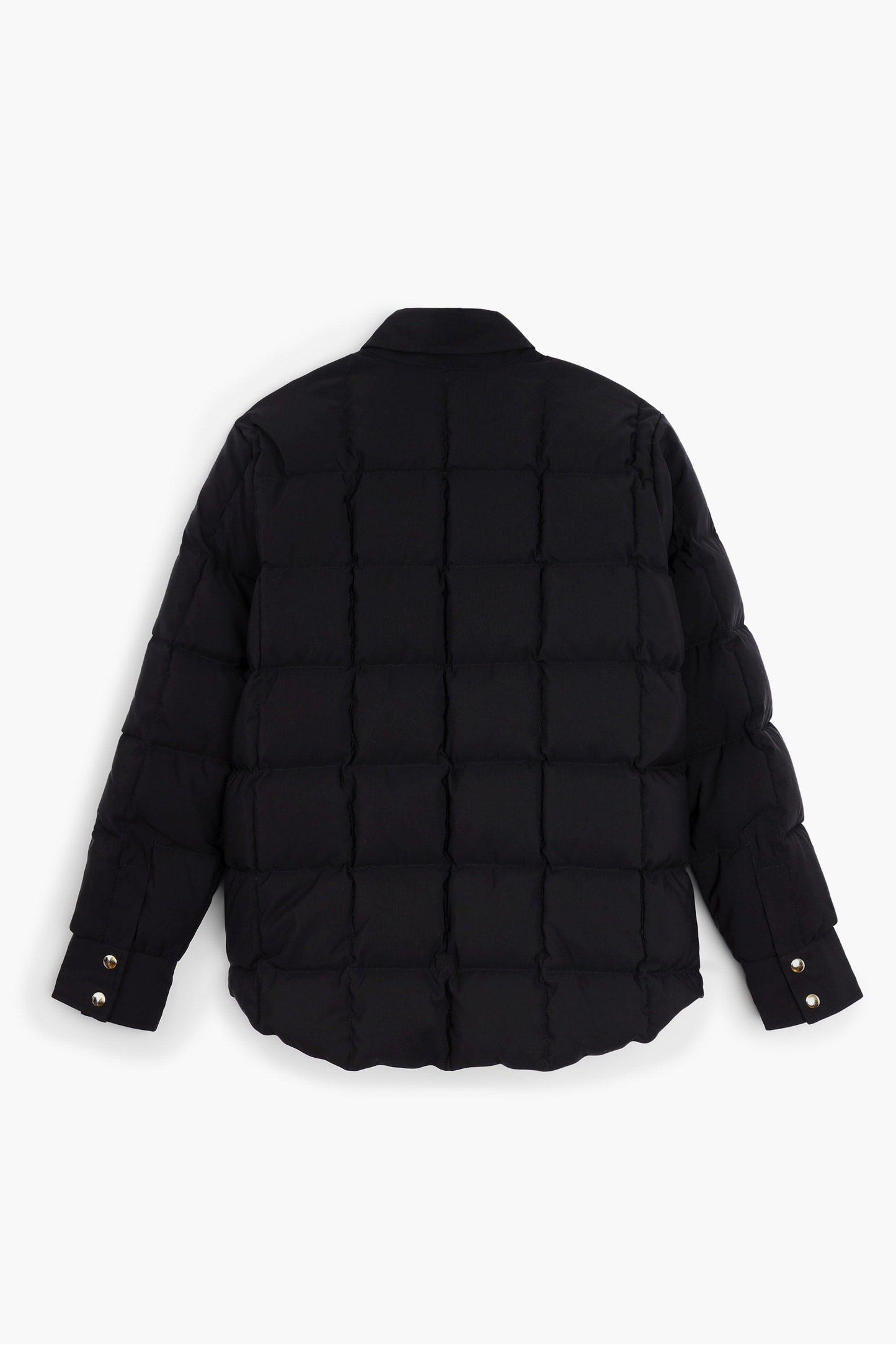 Down Jacket Overshirt - Black/Orange