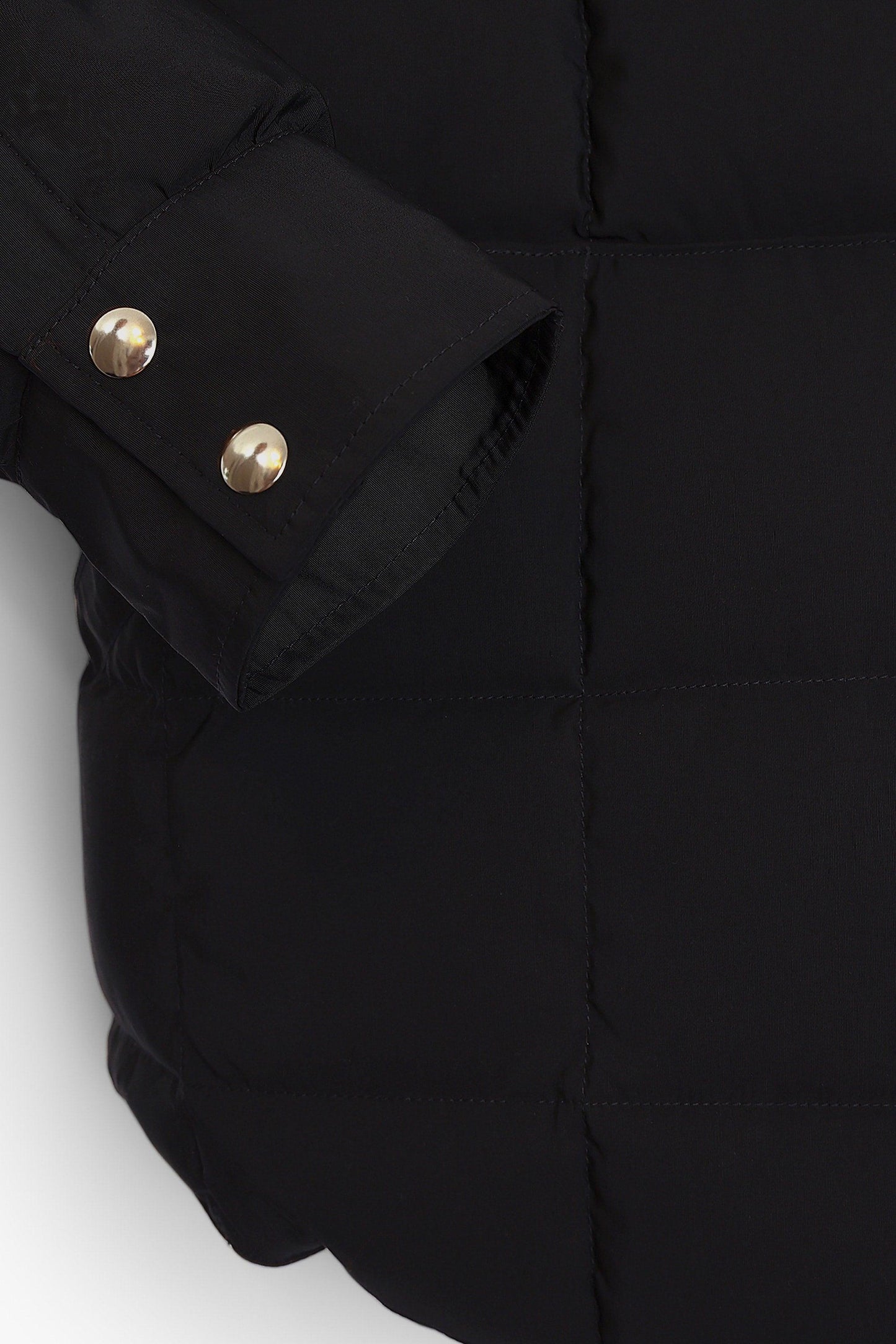 Down Jacket Overshirt - Black/Orange