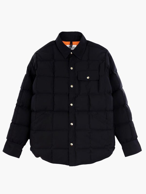 Doudoune surchemise - Noir/Orange