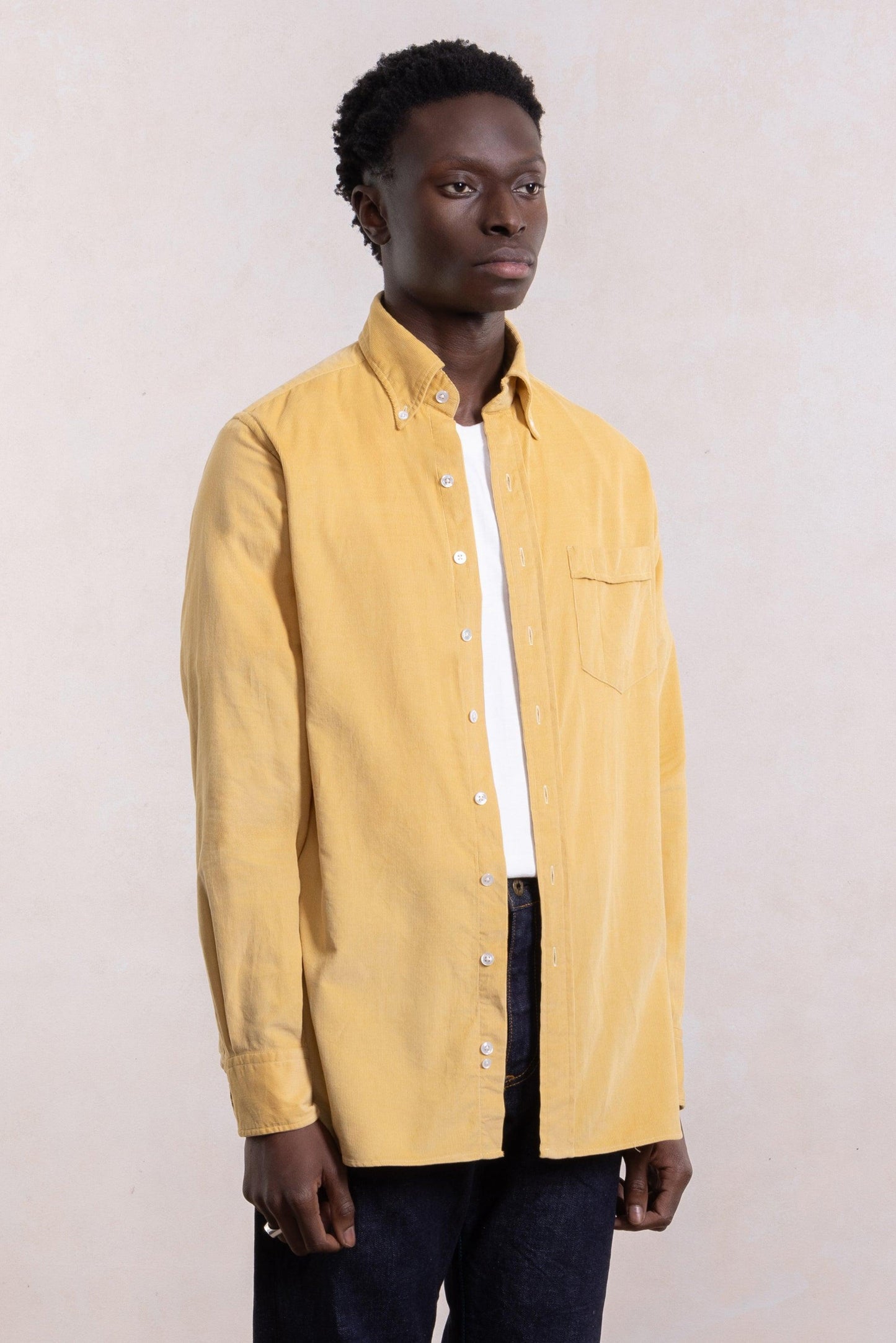 Corduroy Shirt - Yellow