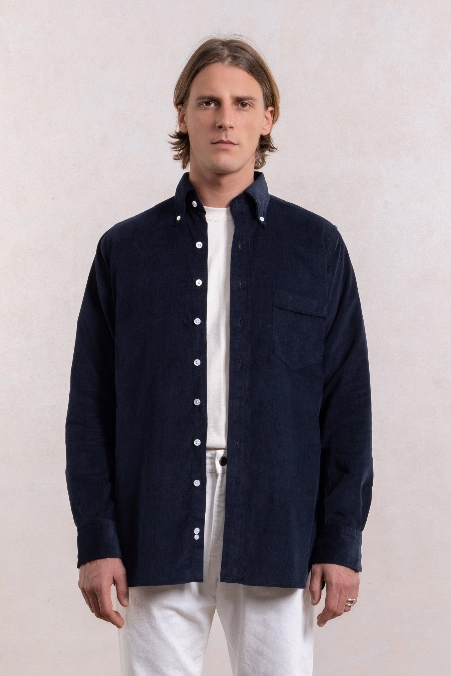 Corduroy Shirt - Navy