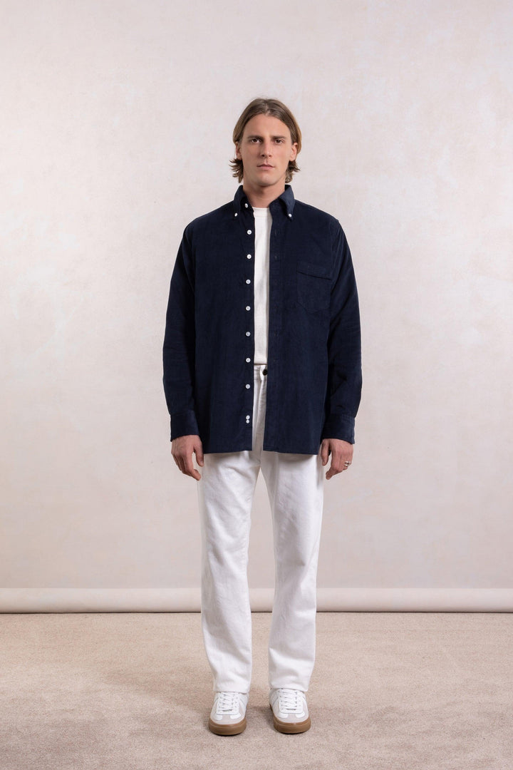 Corduroy Shirt - Navy