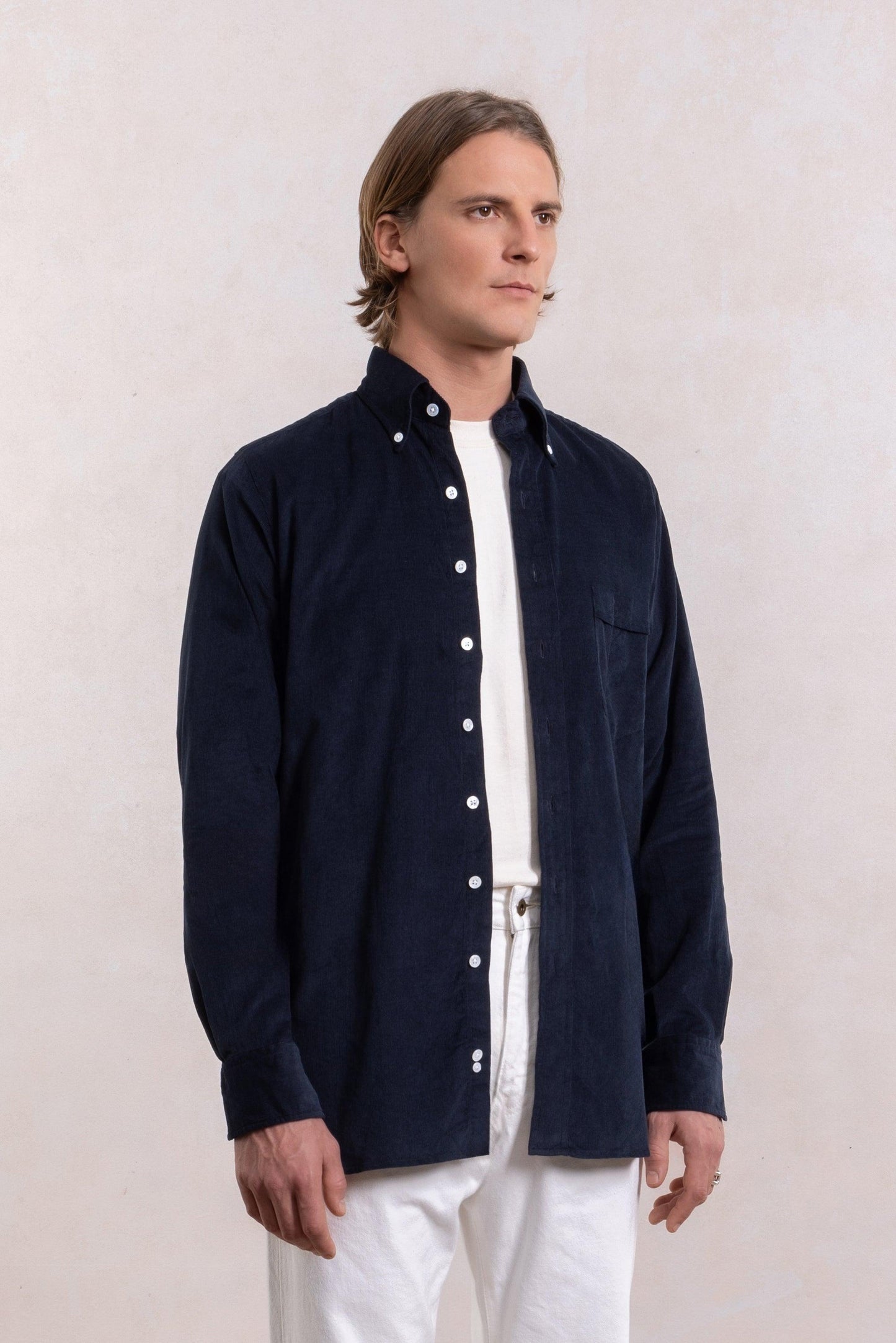 Corduroy Shirt - Navy