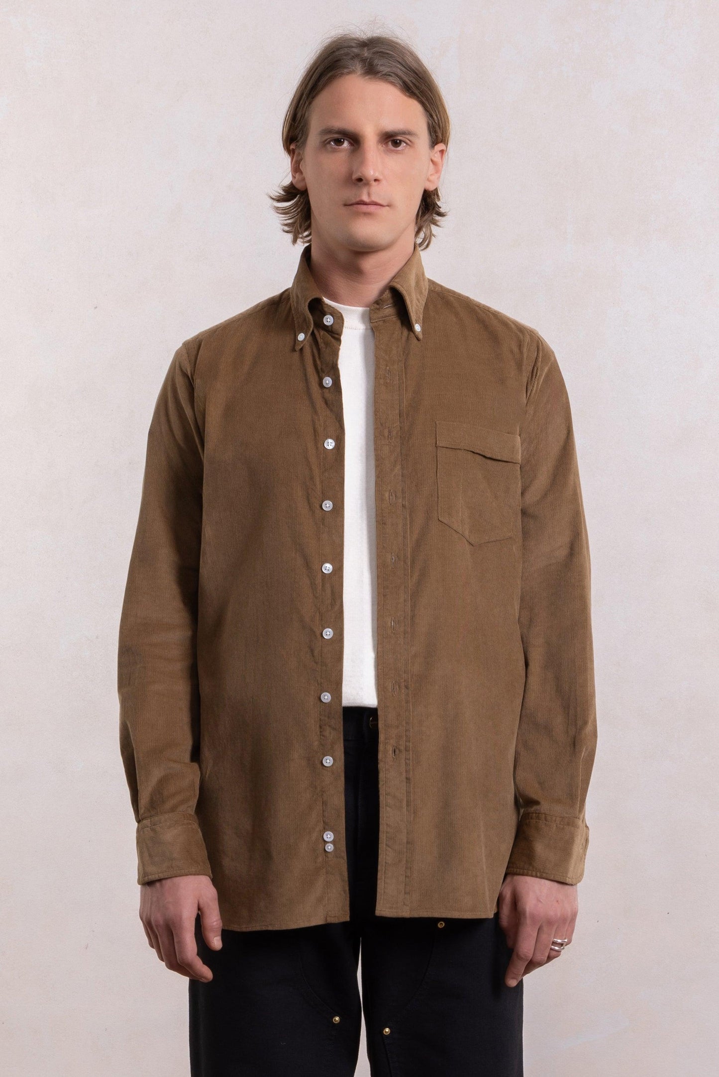 Corduroy Shirt - Brown