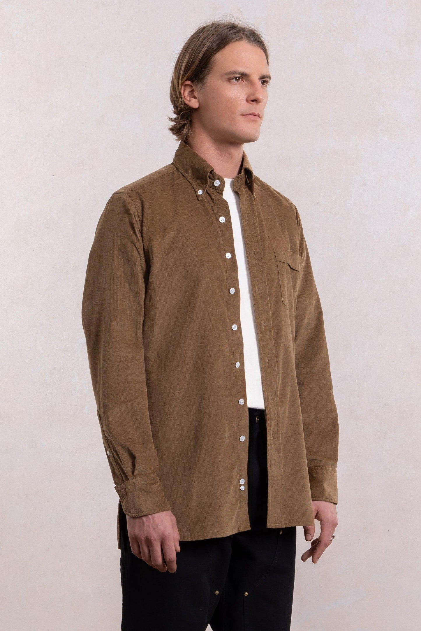 Corduroy Shirt - Brown