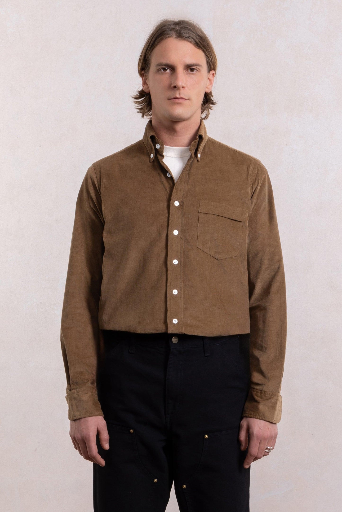 Corduroy Shirt - Brown