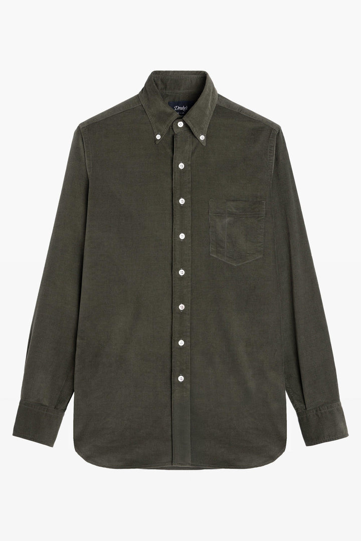 Corduroy Shirt - Olive