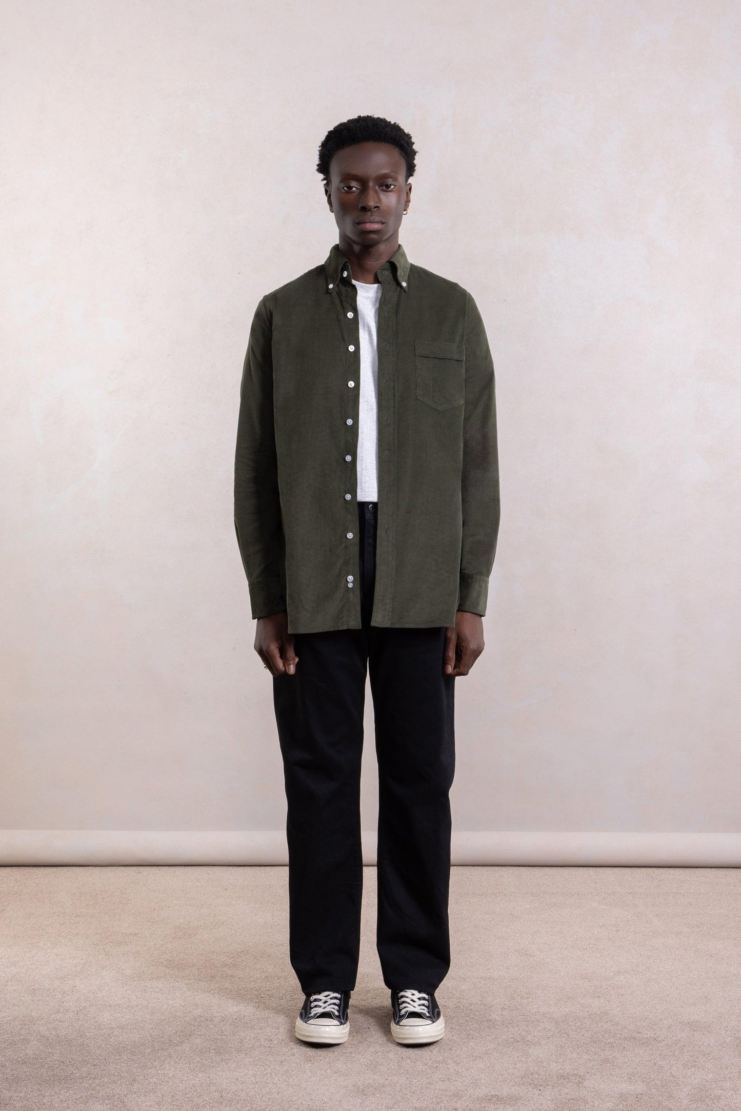 Corduroy Shirt - Olive