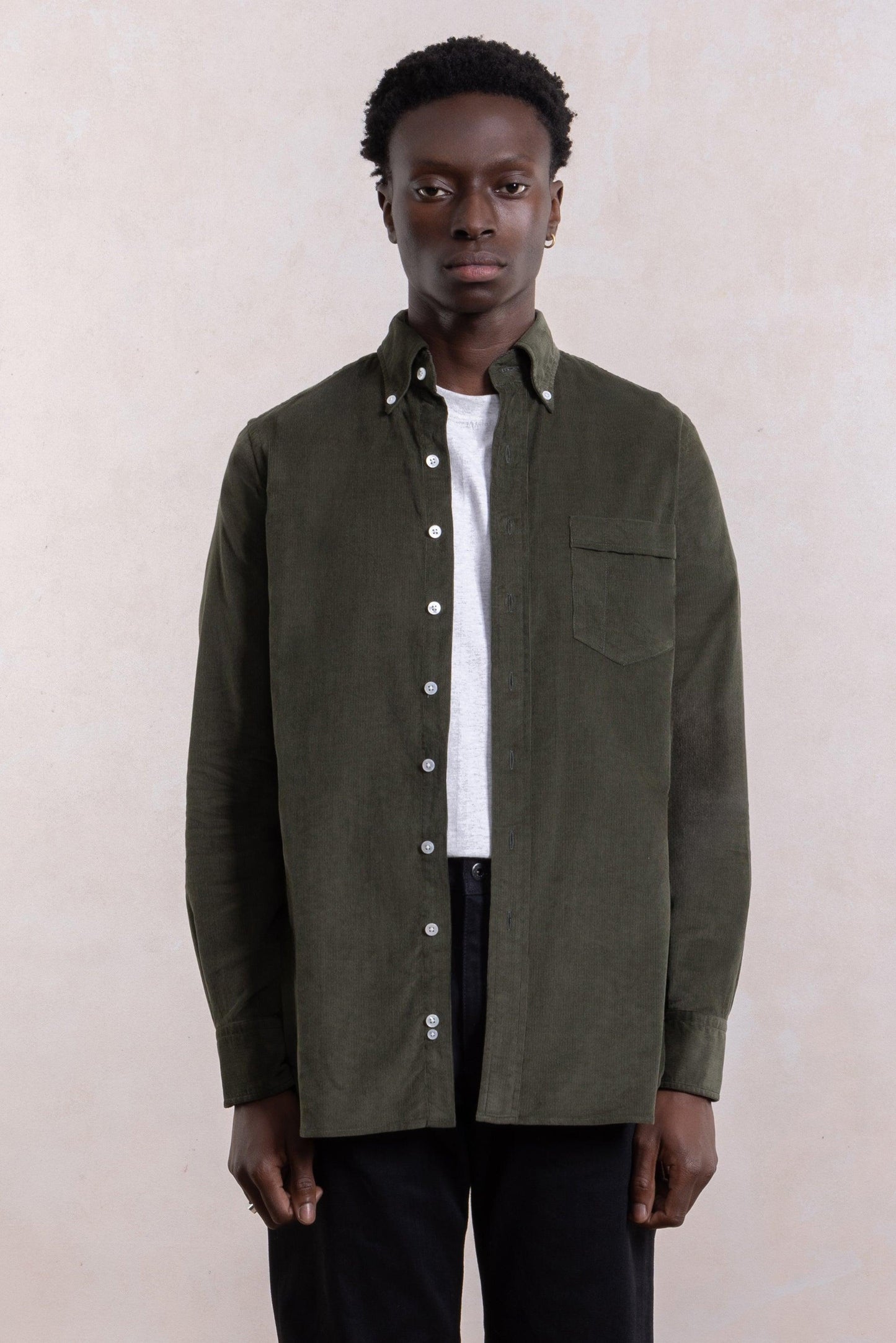 Corduroy Shirt - Olive