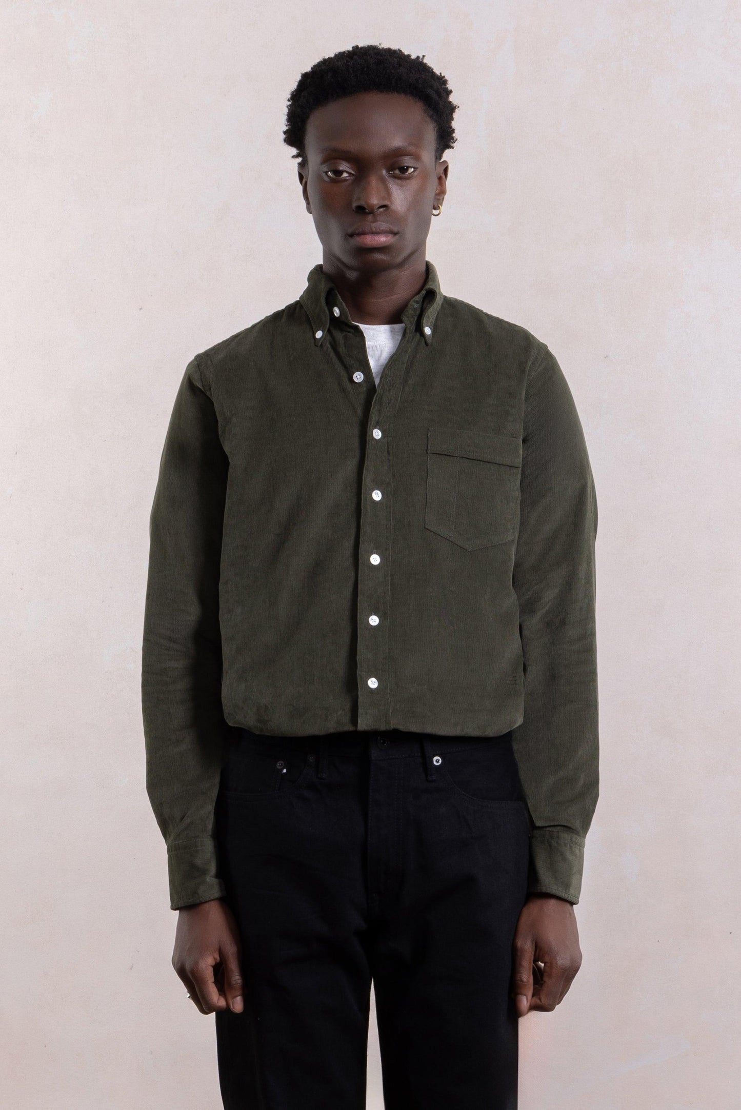 Corduroy Shirt - Olive