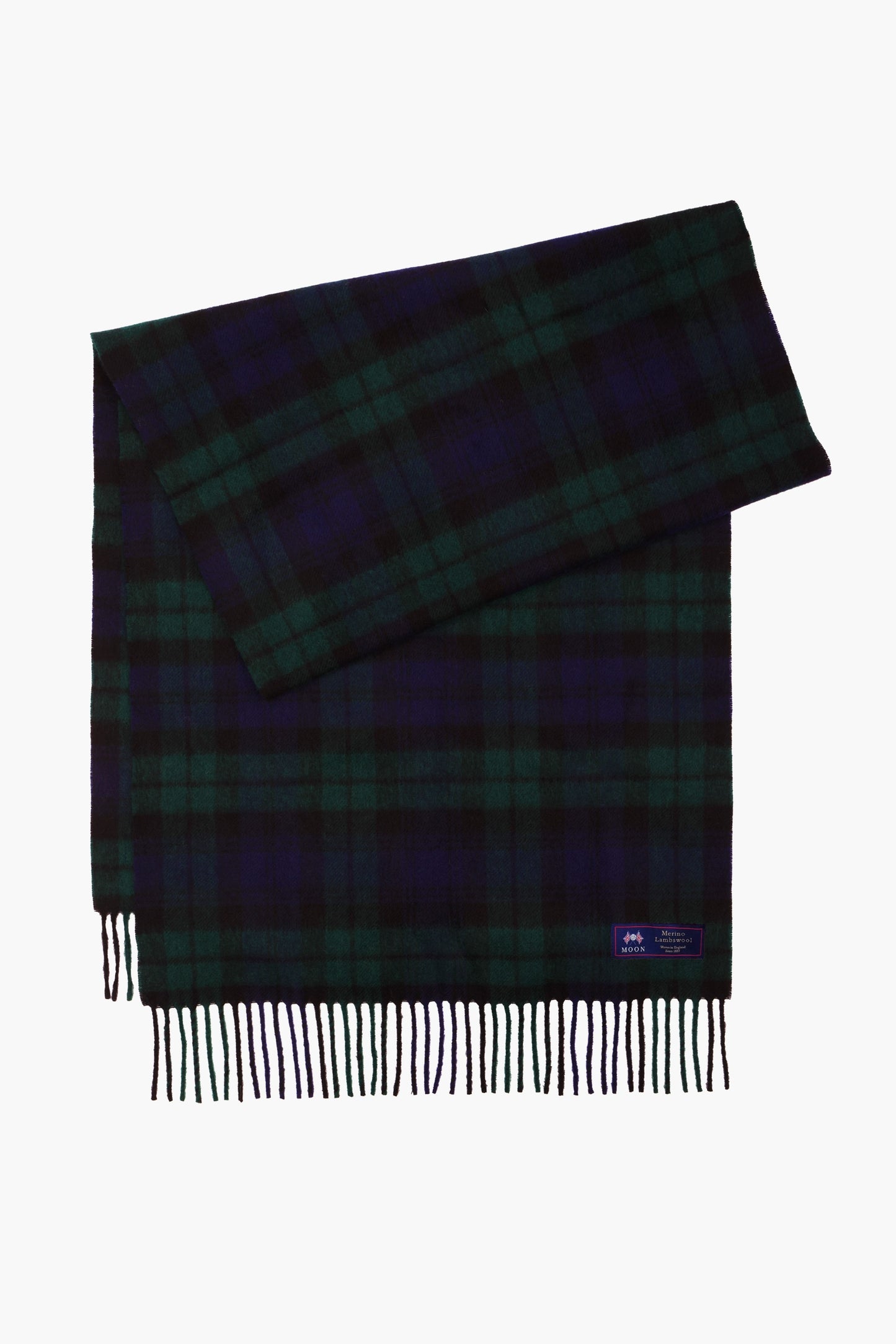 Lambswool Scarf - Black watch check